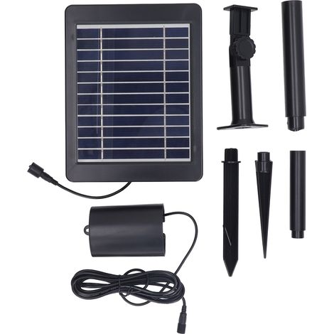 Solarbetriebene Sauerstoffpumpe mit 3 einstellbaren Belüfterstufen und 6V 4W Solarpanel für Aquarien (1/5)