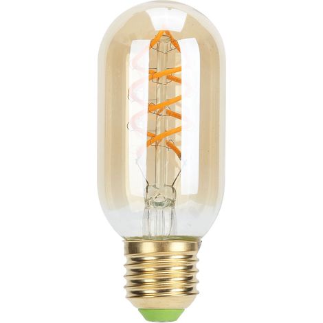Ampoule LED T45 à double spirale, culot E27, style vintage, pour éclairage intérieur, 110 V, 4 W, lumière chaude, dorée (1/4)