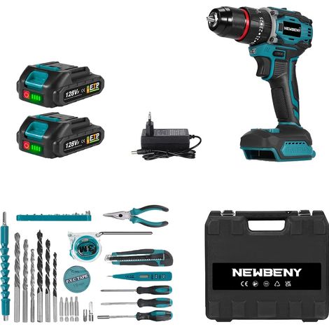 Perceuse Électrique Brushless à Couple, Fonctionnalité 3-en-1, Couple Élevé (1/2)