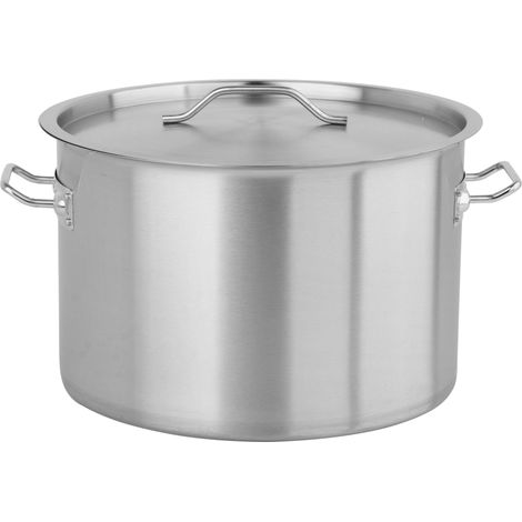 Niedriger Profi-Kochtopf mit Deckel 36x24 cm, 24 l (1/2)