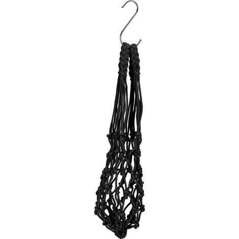 Filet d'alimentation suspendu pour volaille, sac, ficelle de poulet, légumes, Fruits, jouet, outil avec crochets, noir (1/5)