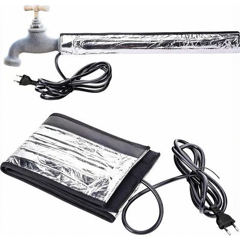 Heating blanket for water pipes 100x15cm, antifreeze Insulated heated blanket 100 x 15 cm with thermostat, aluminium foil, frost protection for pipes 3.8 cm. (1/5)