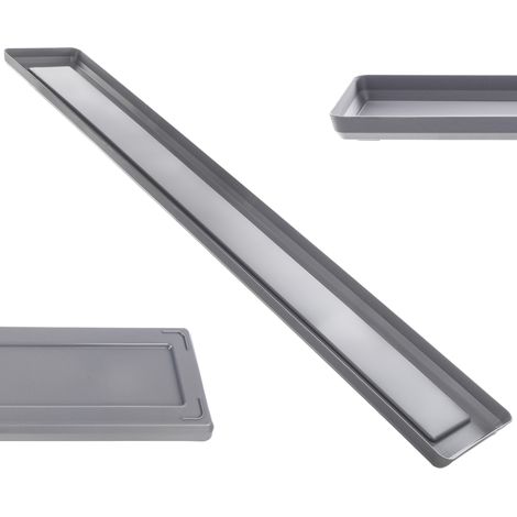 KADAX Soporte para macetas Bandeja rectangular de plástico de 80 cm Antracita (1/5)