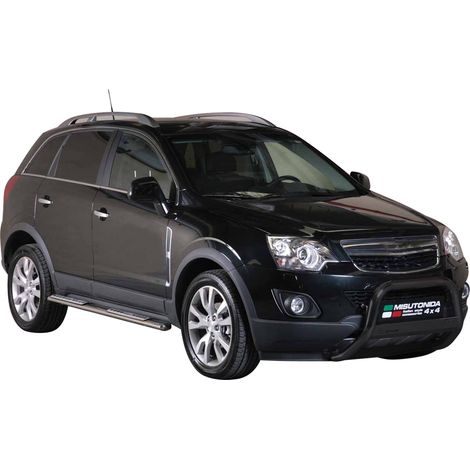 Pare-buffle Avant pour Opel Antara 2011-2015 63 mm en Acier Noir (1/5)