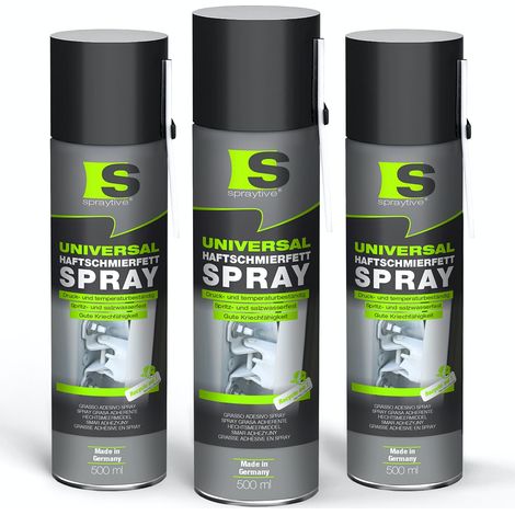 Spraytive 3x 500ml Universal Haftschmierfett-Spray – Schmierfett & Kriechöl für Auto, Gelenke & Lager (1/5)