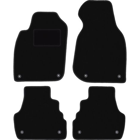 Schwarze Veloursmatten für: Audi A6 C5 FL Limousine, Kombi, Avant (2001-2004)