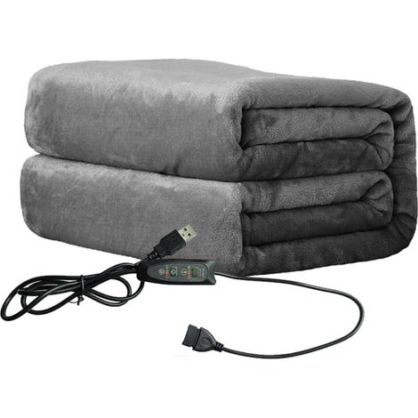 Contrôleur Version température réglable synchronisation USB chauffage électrique châle couverture coussin chauffant 76x150cm (1/5)