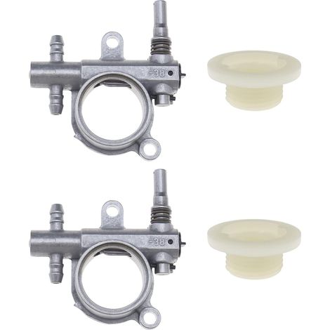 2er-Pack Kettensägenölpumpe mit Schneckengetriebe, kompatibel mit 25CC/38CC 2500/3800 Kettensägen-Ersatzteilen für Outdoor-Elektrowerkzeuge (1/5)