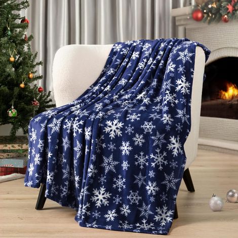 Plaid De Noël - Plaid En Flanelle Douce - Taille 130x100 Cm - Pour Canapé Lit Ou Extérieur - 1 Pièce (1/5)