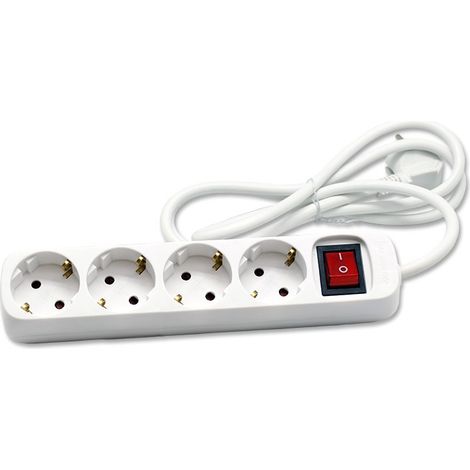 Base multipla Cegasa con 4 prese e cavo da 1,4 m