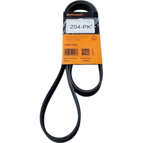 6pk1250 cinghia poly-v alternatore servizi marca continental (1/5)