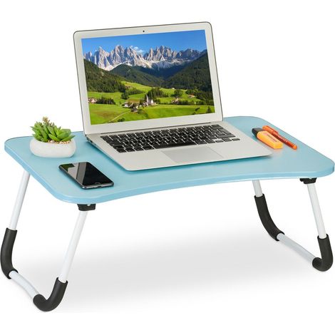 Mesa para portatil de color azul claro