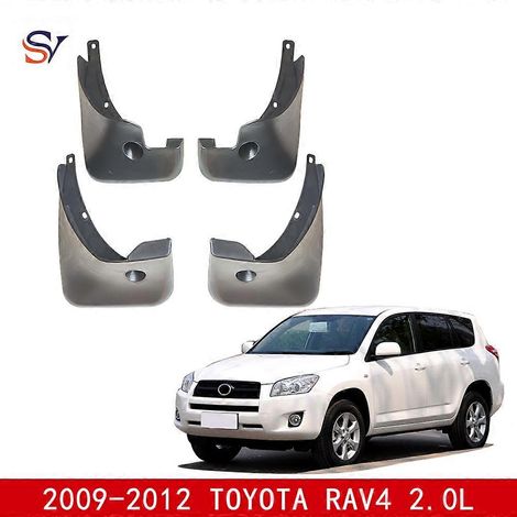 Aplicable para Toyota Rav4 2009-2012 (2.0 litros) Guardabarros de material PP con tornillos 100% ajuste OEM 4 piezas Guardabarros (（） (1/4)