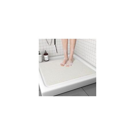 Shower mat non-slip washable, 40x80cm anti-mould quick-drying loofah massage soft comfort shower mat bath mat with drain, PVC loofah bath mat for wet areas (1/5)