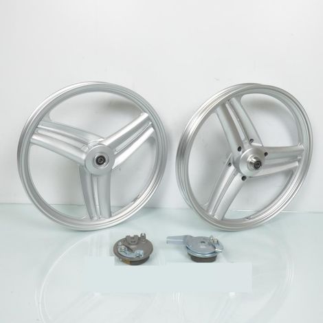 Jantes à bâtons grise 17x1.6 pouces type Grimeca pour mobylette