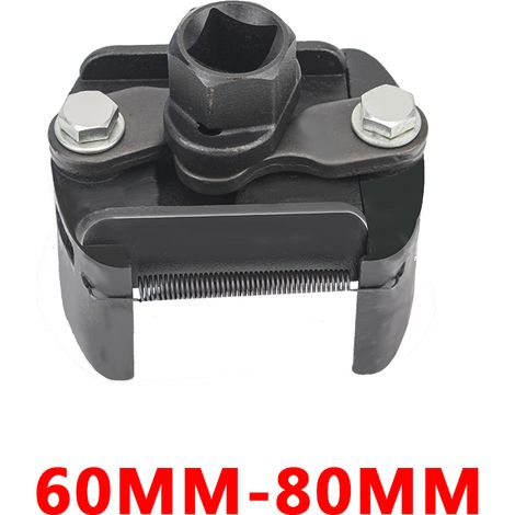 Clé ajustable pour filtre à huile 60-105 mm, à 2 mâchoires, outil en acier moulé pour réparation de carburant (1/5)
