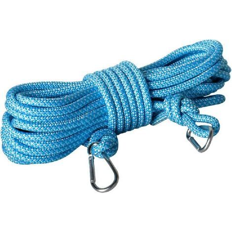 Cuerda de polipropileno para tender la ropa, 6 mm x 10 m, cuerda azul resistente al desgarro, cuerda multiusos para bricolaje, manualidades y jardinería. (1/5)