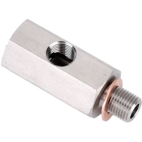 Adaptateur Turbo Capteur Pression Huile Tee 1/8in NPT Femelle M9 Mâle et Femelle (1/3)