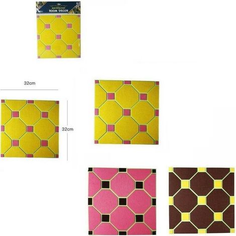 TrAdE Shop Traesio - 3d Piastrella Mattonella Adesivo Da Parete Muro Pannello 30x30cm 64387 -