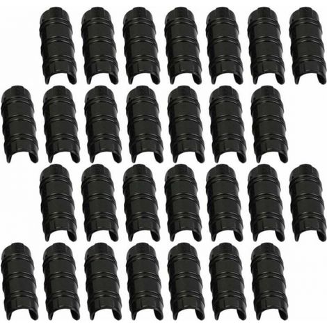 30 piezas de clips para invernadero de 32 mm, abrazaderas de manguera para fijar cubiertas de invernaderos de jardín, películas, plantas (1/4)