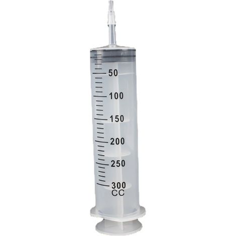 Seringue plastique 300 ml grande capacité, distributeur d’alimentation vétérinaire, rinceur à seringue, lot de 3 pièces