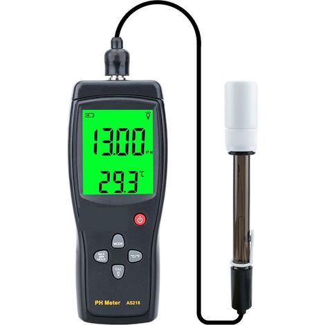 Humidimètre Gamme de PH-mètre numérique 0.0014.00pH testeur de PH du sol Aquarium piscine eau liquide PH acidité mètre LCD affichage PH-mètre AS218 (1/5)