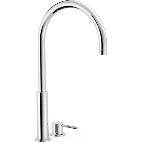 Lavabo mitigeur haut sur gorge Chromé STUDY - TRES 26110502 (1/2)