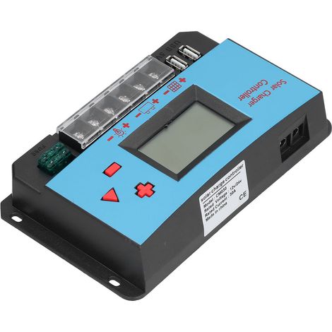 Régulateur de charge solaire PWM étanche avec écran LCD et port USB pour lampadaire et panneau publicitaire (1/5)