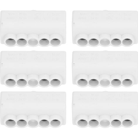 Bloc de jonction en T à 3 voies, 6 pièces, haute puissance ZK-506 400 V 60 A (1/5)