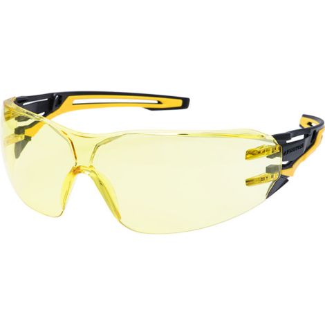 Gafas de seguridad envolventes de color antracita PR01  Ámbar