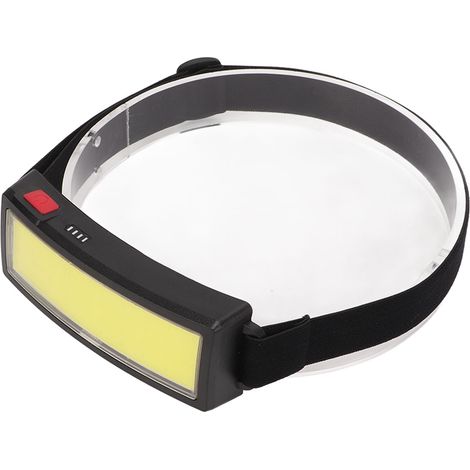 Lampe frontale COB LED rechargeable USB, haute luminosité, légère, pour pêche, camping, vélo de nuit (1/5)