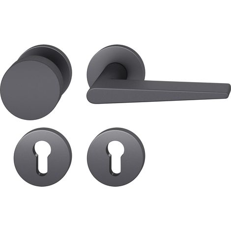FSB Wechselgarnitur 12 1005 ASL auf Rosette PZ, Aluminium schwarz matt (1/5)