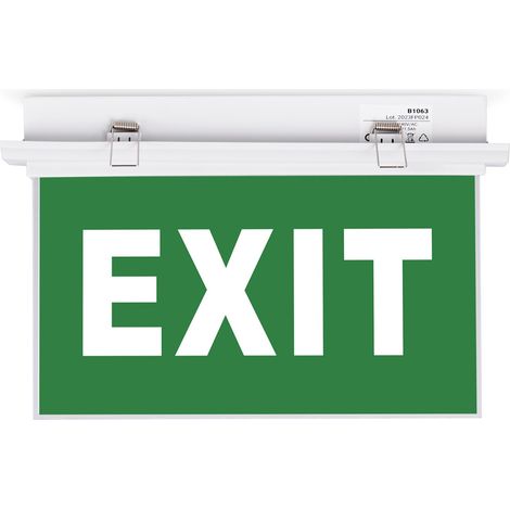 Bloc autonome d'éclairage de sécurité avec pictogramme "EXIT" - (1/5)