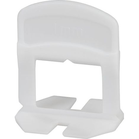 Distanzhalter L Strend Pro, Nivellierung, für Fliesen, 1.0 mm, Packung 100 Stk., Kunststoff weiß