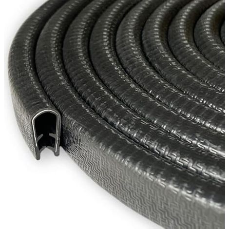 Protection de Portiere Voiture Plage de Serrage 5-6mm Protection Bord de Tole Joint Caoutchouc en u pour la Plupart des Voitures Traitement de la Tôle Construction Navale Artisanat Ménage 5M(5, 6mm) (1/4)