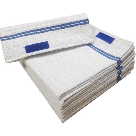 Set of 3 Mop Pads, Self-Fixing, Embossed, 50x50 cm, Absorbent, All Floors (1/4)