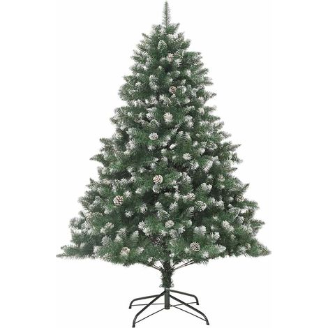 vidaXL Albero di Natale Artificiale con Base 180 cm PVC