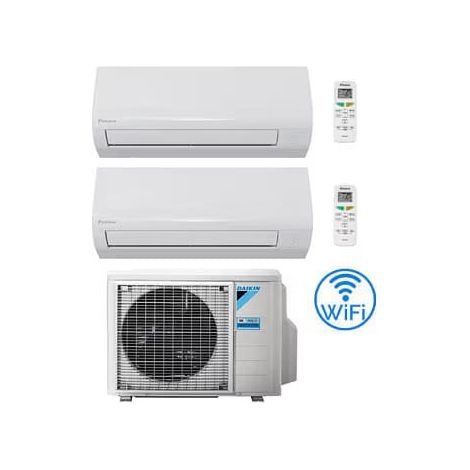 Daikin NEUE SENSIRA Wifi Dual Split 7000 + 7000 BTU Klimaanlage mit und 2MXF40A Klasse A++/A+