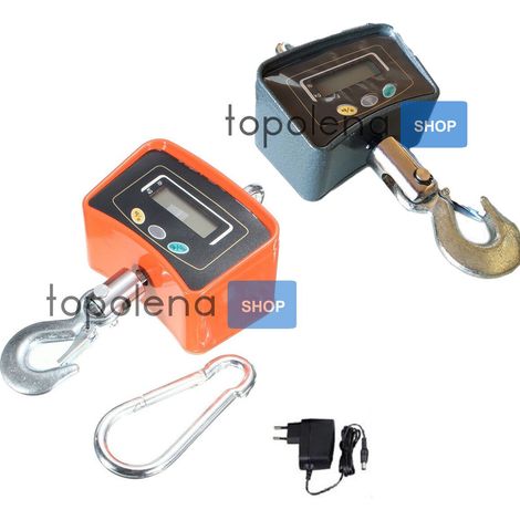 Bilancia da gru da 1000 kg digitale professionale con gancio acciaio industriale