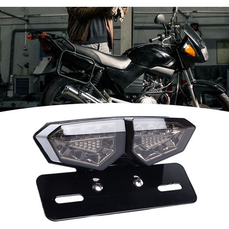 (Exklusiv in Mexiko erhältlich) Modifiziertes Retro-LED-Rücklicht für Harley-Davidson 009 Motorräder mit Blinkerfunktion, 12 V, schwarz (1/5)