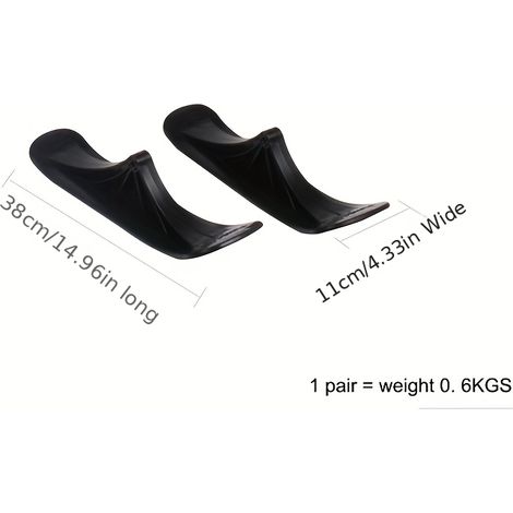 Ensemble de 2 luges pour trottinettes, snowboards pour terrain enneigé, luges de ski, trottinettes des neiges, ensembles de luges de ski, adaptés à une utilisation extérieure (1/5)