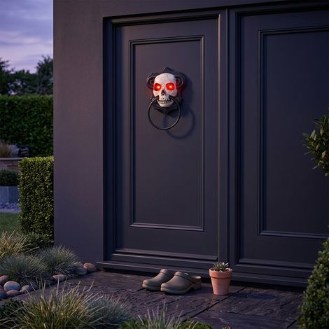 Spooky Motion Activated Skull Door Knocker (1/2)