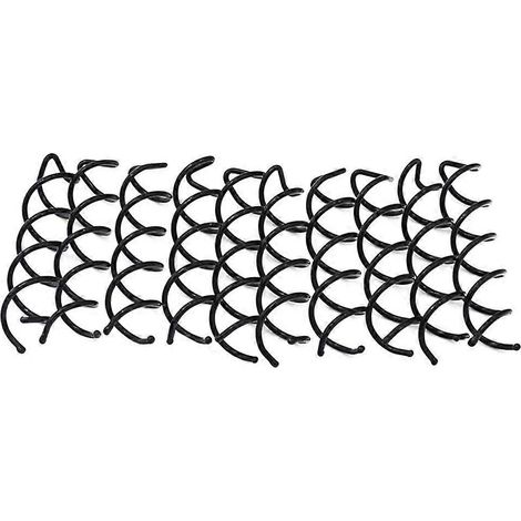 Lot de 10 pinces à cheveux spirales pour chignon, mini-pinces à cheveux pour coiffures DIY, pour filles et femmes-Black (1/3)