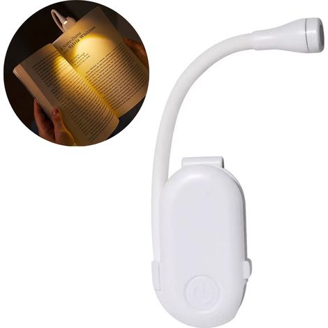 Leselampe, LED-Nachtlicht, 3 Farbtemperaturen und stufenlose Dimmung, 360°-Klemmleuchte, einstellbare Helligkeit, Leselampe (1/5)