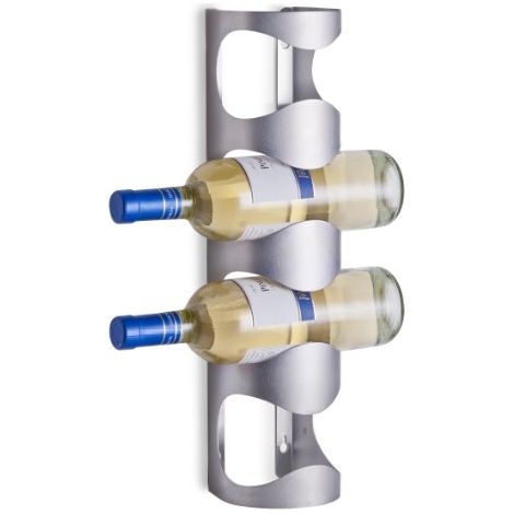 Zeller 27365 Portabottiglie, Stainless Steel, Argento, 45x9.8000000000000007x11.7 cm (1/4)