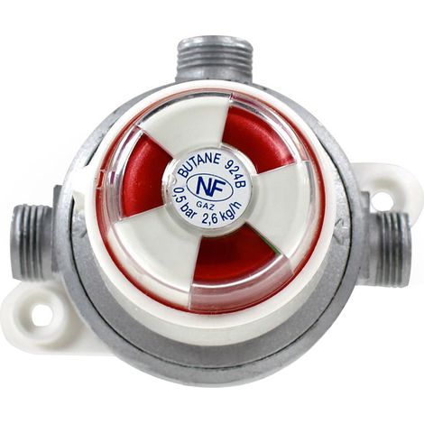 Favex – Inverseur gaz automatique 2,6 kg/h – Indicateur service BUTANE – Clapets anti-retour – Pression 0,5-7,5 bar – Entrée Mâle 20x150