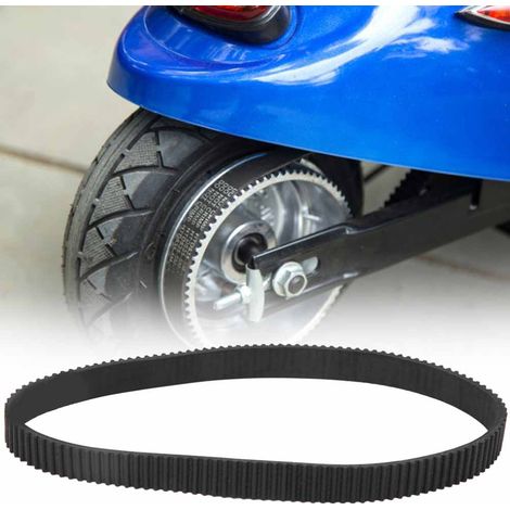 384-3M-12 Gummiantriebsriemen Zubehör für kleine E-Bike- und Elektrorollermotoren, Schwarz (1/5)