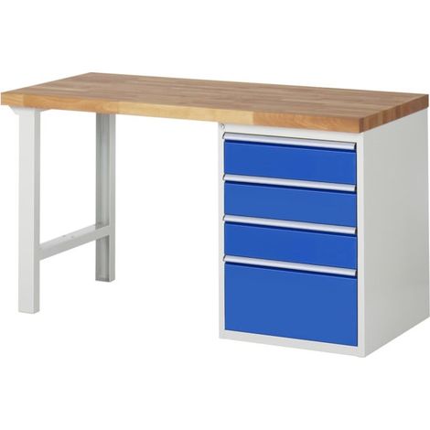 Établi Rau modèle 7510 avec 4 tiroirs l x p x h 1500x700x840mm (1/5)