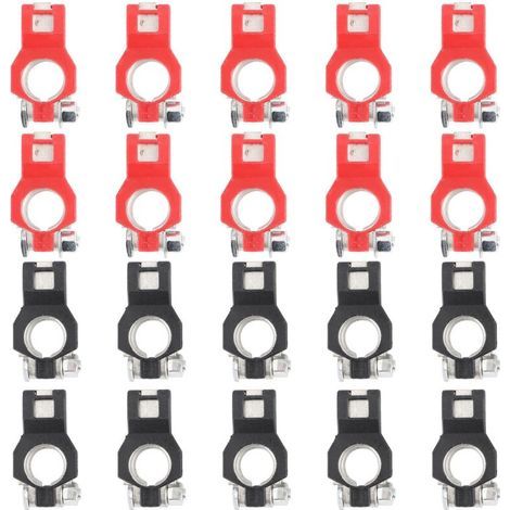Lntyq Connecteurs de Batterie Zincés pour Voitures Japonaises Pinces de Bornes Durables Antirouille Fixation Sécurisée pour Connexion Rapide (1/5)