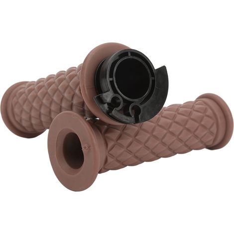 Poignées de guidon universelles 22mm, confortables, pour scooter GY6 50cc 80cc 125cc 150cc, marron, paire de poignées antidérapantes. (1/5)